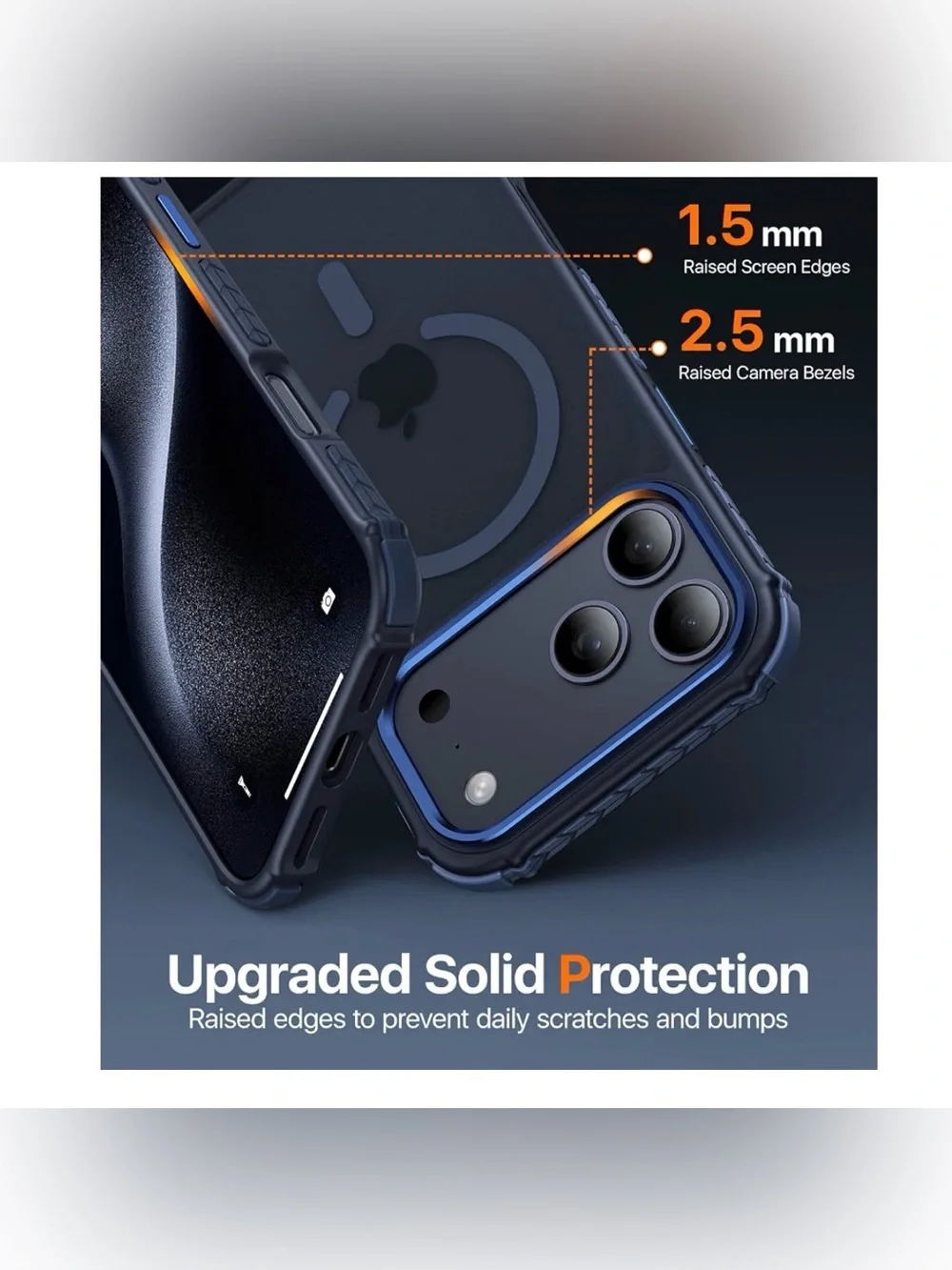 MagSafe-Compatible Shockproof Phone Case for iPhone 17 Pro Max - Forest Blue